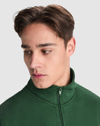 Sudadera unisex con cremallera frontal y cuello alto - ULAN