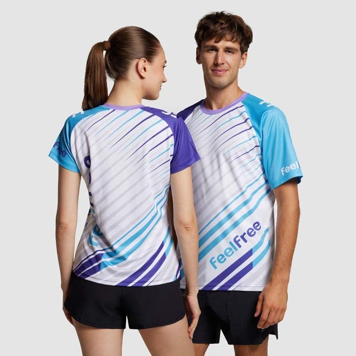 Camiseta running sublimada raglán