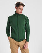 Sudadera unisex con cremallera frontal y cuello alto - ULAN