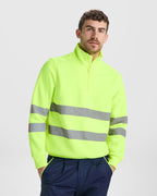 Sudadera media cremallera de alta visibilidad - SPICA